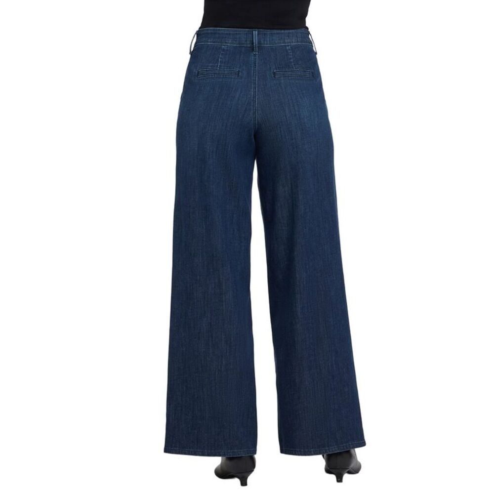 Nydj Womens Mona Louvre Sapphire Wide Leg Jean - Picture 2 of 3